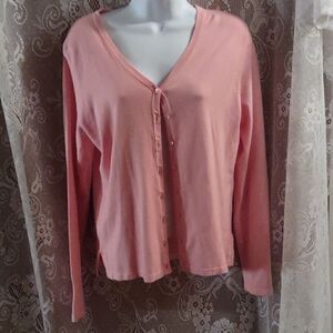 New with tags Apostrophe Women's S classic pink cardigan‎ lightweight super soft